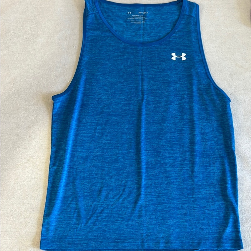 Under Armour Heathered Blue Athletic Tank